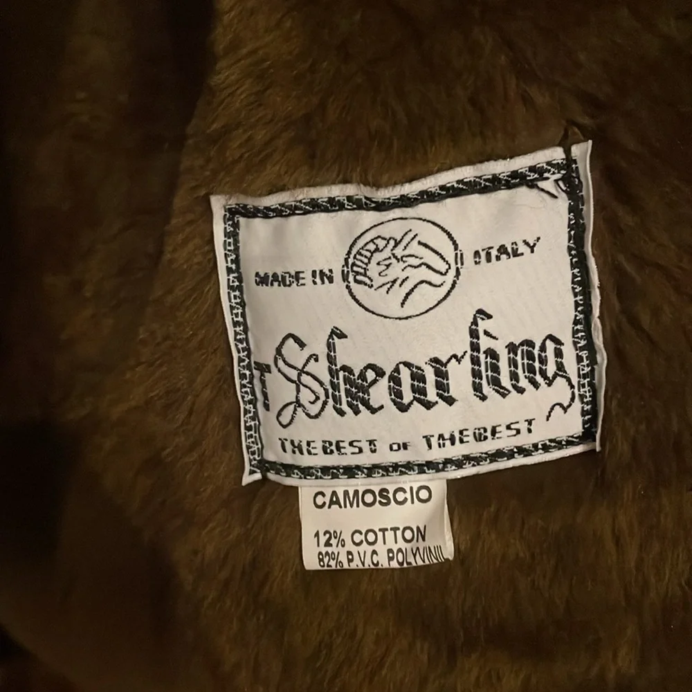 GA Italian Textile Group Handmade Shearling Mens Coat - Picture 6 of 14